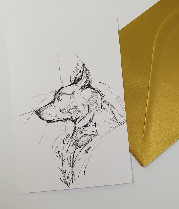 postkaart hundiga